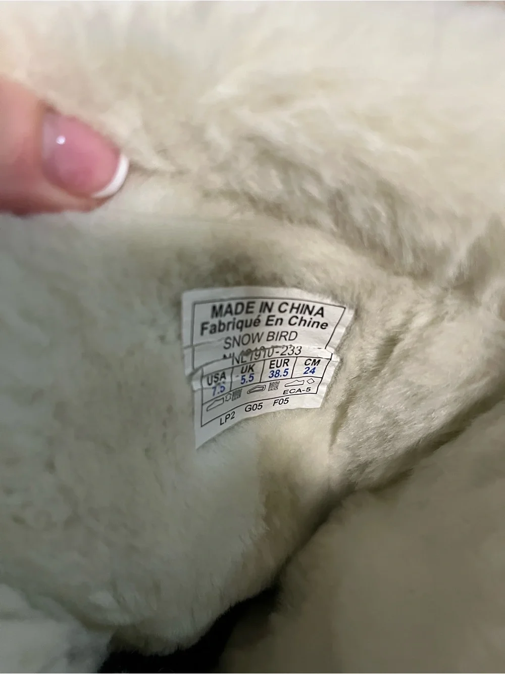 Sorel faux fur